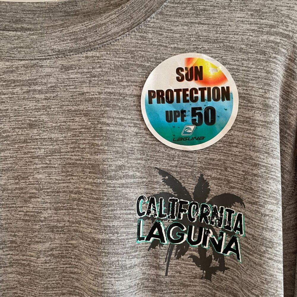 Laguna Sun Protection UPF 50 Long Sleeve Men's Rash Guard Shirt Size Large L